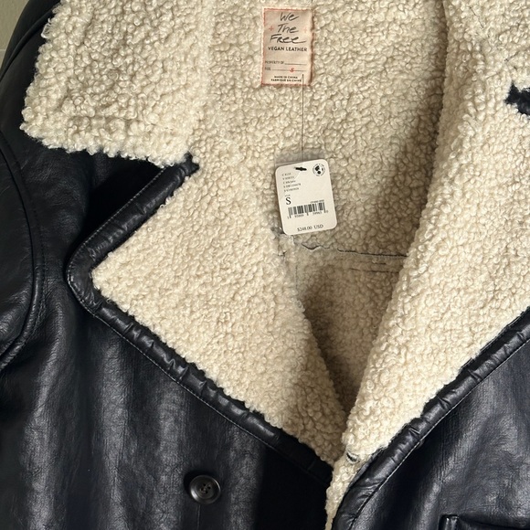 NWT! Free People - We The Free Kaja Vegan Bonded Peacoat - Picture 2 of 7